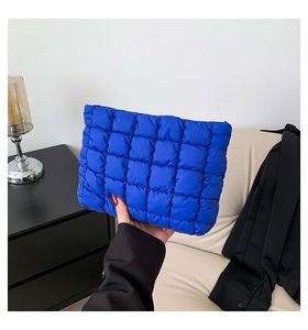 Women Girls Fashion Travel <b>Makeup</b> <b>Bag</b> Soft Quilted Pleated Cosmetic Pouches Qulted Make up <b>Bag</b> Storage Puffer Clutch <b>Bag</b> - Product Image 4