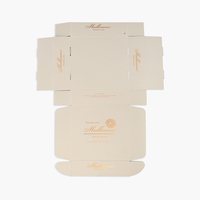 Emballages en papier pour petits cadeaux biodégradables, inserts rigides, lettres personnalisées en estampage à chaud, boîte de colisage en carton ondulé