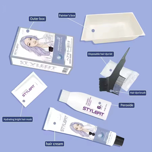 Prezzo del produttore OEM, colorazione professionale a lunga durata per coprire i <span class=keywords><strong>capelli</strong></span> grigi, 200ml, uso professionale in salone, permanente, a basso contenuto di ammoniaca, set di 15 colori per <span class=keywords><strong>capelli</strong></span>. - Product Image 2