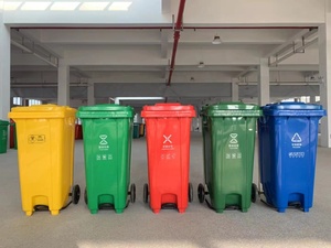 Contenitore per rifiuti rettangolare da <span class=keywords><strong>120</strong></span> <span class=keywords><strong>litri</strong></span> a pedale in HDPE con coperchio Standard EN840 <span class=keywords><strong>bidone</strong></span> della spazzatura da <span class=keywords><strong>120</strong></span> <span class=keywords><strong>litri</strong></span> - Product Image 5