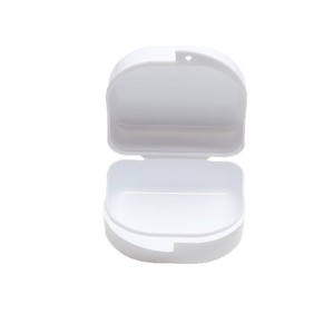 Dental Storage <b>Box</b> Plastic Large Opening For <b>Denture</b> Aligner Retainer Care White - Product Image 1