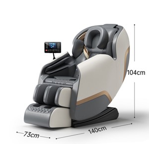 Poltrona Massaggiante 4D a Gravità Zero con Funzione Riscaldante, in Pelle PU, Telecomando Wireless e Funzione Musicale per Casa - Product Image 1