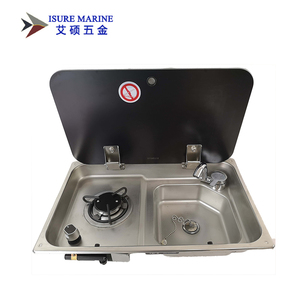 Estufa de Gas para Yates y Autocaravanas de Alta Calidad a Precio de Fábrica, Accesorios para Barcos con Cubierta de Vidrio, Estufa de Gas para Yates con Fregadero - Product Image 2
