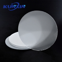 Feuille diffuseur en polycarbonate optique Kunxin, transparente, motif hexagonal concave, PMMA 1 mm 2 mm, diffuseur de lumière prismatique en acrylique UGR