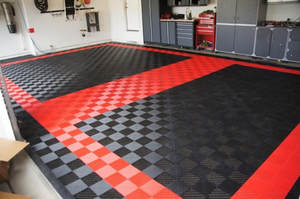 Tianfu công nghiệp nhựa sàn nhà để xe Thảm cứng nhắc mô-đun lồng vào nhau gạch để sử dụng trong nhà cho xe chi tiết thiết kế đồ họa - Product Image 4