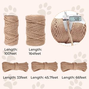 <span class=keywords><strong>Corde</strong></span> en chanvre écologique en fibres naturelles, <span class=keywords><strong>corde</strong></span> biodégradable en jute et <span class=keywords><strong>sisal</strong></span>, <span class=keywords><strong>corde</strong></span> de manila pour griffoir pour chat, <span class=keywords><strong>corde</strong></span> de remorquage robuste de <span class=keywords><strong>1</strong></span>/2 <span class=keywords><strong>pouce</strong></span> - Product Image 3