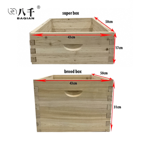 Chưa lắp ráp sâu Hive Hộp Trung Bình Mật ong siêu hộp nông mật ong Hive hộp 10 khung - Product Image 6