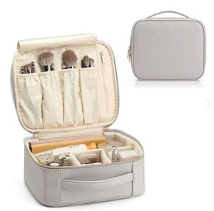 Large Capacity <b>Makeup</b> Bag Cosmetic Travel Bag With Adjustable Strap Waterproof Travel <b>Makeup</b> Train <b>Case</b> - Product Image 3