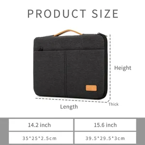 Slim 15.6 Inch Protective Notebook Bag Accessories Computer Bags Case For Macbook 12 Tablet 13 14 15.6 Laptop Sleeve For Men