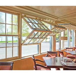 Phong cách đương đại bão bằng chứng với màn hình thép không gỉ, gấp dọc gấp lên cửa sổ - Product Image 1