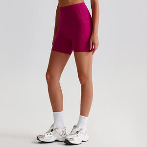 <span class=keywords><strong>Pantaloncini</strong></span> da Yoga traspiranti ad asciugatura rapida, <span class=keywords><strong>pantaloncini</strong></span> da corsa e Fitness con tasche per il sollevamento dei fianchi, pantaloni da ciclismo sportivi attillati a vita alta - Product Image 2