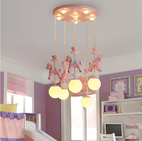 Lampe de plafond moderne et créative pour chambre d'enfant, motif licorne, princesse et prince, pour garçons et filles