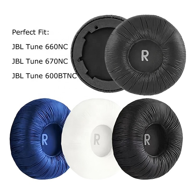 For JBL Tune 600BTNC 660NC 670NC Ear Pads Shrink Leather Cover Foam Earpad Replacement JBL Headset Noise Reduction Ear Cushions
