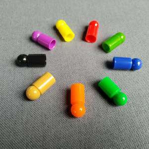 テーブルゲームセット30 * 13mm多色家族用面白いチェスピースおもちゃ卓上Ludo Mini Token PSプラスチックボードゲームポーン - Product Image 3