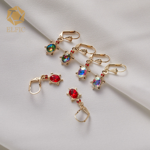 Bijoux plaqués en Zircon coloré de haute qualité, boucles <span class=keywords><strong>d</strong></span>'oreilles en forme <span class=keywords><strong>d</strong></span>'animal, cerceaux <span class=keywords><strong>d</strong></span>'éléphant, boucles <span class=keywords><strong>d</strong></span>'oreilles en or et en <span class=keywords><strong>argent</strong></span> 925 pour femmes, boucles <span class=keywords><strong>d</strong></span>'oreilles de fête - Product Image 4