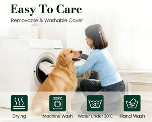 Cama para Perro Grande, Cama Ortopédica para Mascotas con Superficie de Felpa Suave y Espuma de Caja de Huevos, Lavable a Máquina, con Base Antideslizante - Product Image 5