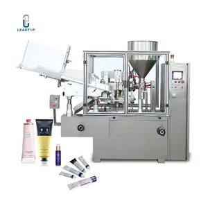 Factory Customized Automatic Cosmetic Filling Machine With Hopper Cosmetics Lotion Soft Alu Tube Filling Sealing Machine