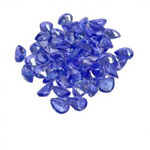Venta al por mayor de Tanzanita Azul Natural, Gema Suelta Cabujón Facetada con Corte de Pera, Gema de Tanzanita Azul Certificada para Fabricación de Joyas DIY - Product Image 2
