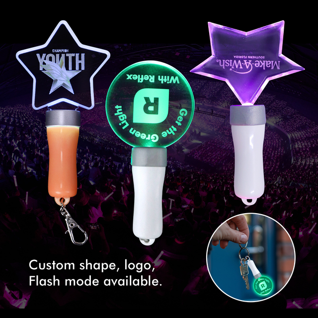 Lightstick Keychain Korea Fans Souvenirs Custom Glow Stick Supplier Mini Lightstick Keychain