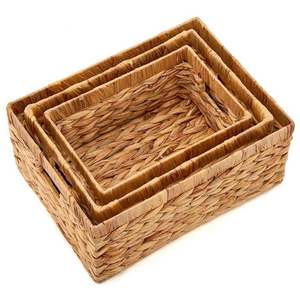 <strong>Tall</strong> Thin Laundry Hamper Labeled Baskets for Storage Gifts Packaging Call Slim Basket With Lid Stocked Woven <strong>Bread</strong> Box <strong>Bin</strong> Sets - Product Image 2
