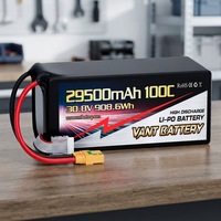 Batterie LiHV VANT 8S HV 30.8V 29500mAh 100C pour drone FPV, batterie Lipo à décharge élevée 908.6Wh pour drones FPV de classe X et UAV industriels
