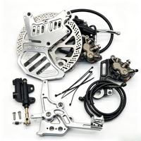 Kit Rem Hidrolik Belakang CNC Aluminium untuk Surron Ultra Bee LBX Talaria Sting MX4 E-Ride Pro SS Sepeda Motor Listrik, Suku Cadang Upgrade