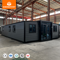 Modulares Vorgefertigtes Faltbares Erweiterbares Luxuriöses Modernes Containerhaus 1-4 Schlafzimmer Anpassbare Farbe Sicherheitstür für Einkaufszentren und Außenbereich