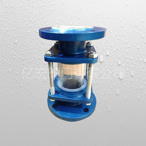 Válvula de visión Yihong S41F46 de paso recto para medios de ácido débil y base, válvula de brida para tuberías químicas de baja presión - Product Image 1