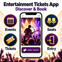 Pengembangan Aplikasi Pemesanan Hiburan Acara Kustom untuk IOS Android Dengan Penemuan Acara dan Pemesanan Tiket LionCreate