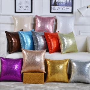 Glitter <strong>Sequins</strong> <strong>Cushion</strong> Cover Solid Color Throw Pillow Case Cafe Home Decor Covers Decorative Wholesale Bulk Customized 45x45 - Product Image 6