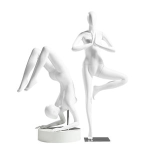 Maniquí <span class=keywords><strong>de</strong></span> Cuerpo Completo <span class=keywords><strong>de</strong></span> Fibra <span class=keywords><strong>de</strong></span> Vidrio <span class=keywords><strong>para</strong></span> Yoga y Deportes, Modelo Extensible con Piernas Cruzadas - Product Image 4