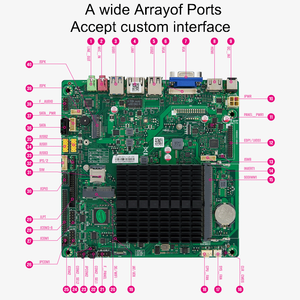 HD-MI <span class=keywords><strong>RAM</strong></span> 32GB LVDS VGA Triple Display RS485 COM temperatur lebar hemat energi J6426 mini-itx Motherboard - Product Image 3
