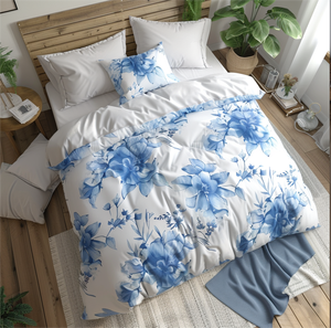 Ensemble de draps de <span class=keywords><strong>lit</strong></span> en coton avec couette 100 pour cent ensemble de draps de <span class=keywords><strong>lit</strong></span> ensemble de literie à la maison - Product Image 6