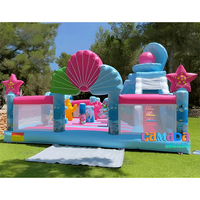 Château gonflable combiné de haute qualité, design personnalisé, sirène princesse avec toboggan, fête pour enfants