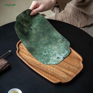 Bandeja para Tazas de Té Pequeña, Elegante, Duradera y Ecológica, de Madera Natural, Juego de Té para el Hogar - Product Image 3