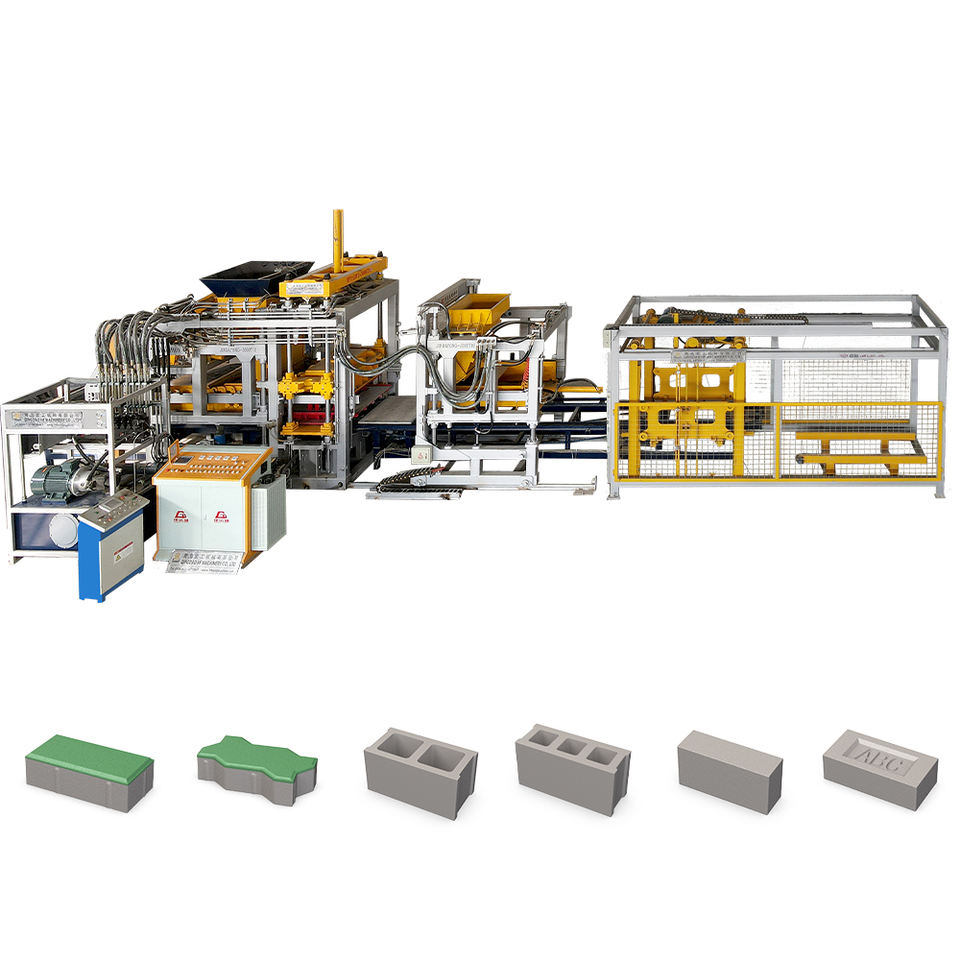 Fully Automatic Concrete Block Making Machine QT10-15 Chine Cement Bloc ...