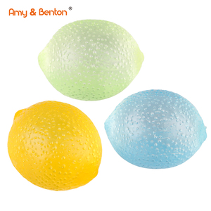 Palline Antistress a Forma di Limone, Giocattoli Morbidi in Plastica Non Tossica, Antistress Sensoriali, Squishies a Forma di Frutta, Gadget per Feste per Bambini - Product Image 1