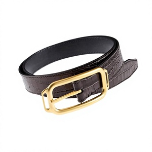 Cow Hide Leather <b>Belt</b> Steel Buckle Men's Accessories European Style Vintage Formal Style Solid Waterproof Eco-Friendly Heavy - Product Image 4