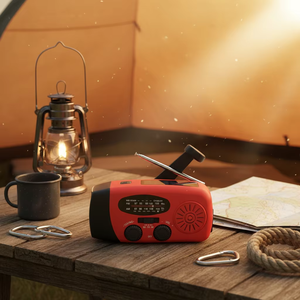 <span class=keywords><strong>Radio</strong></span> di Emergenza Portatile a Manovella e Solare, <span class=keywords><strong>Radio</strong></span> Meteo AM/FM con Torcia LED, Kit di Sopravvivenza per Campeggio ed Escursionismo - Product Image 6