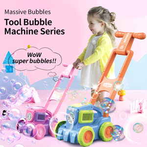 Kids Summer Fun Outside Push Gardening <strong>Toys</strong> Automatic Bubble Maker Toddler <strong>Lawn</strong> <strong>Mower</strong> Bubble Machine <strong>Toys</strong> With Light - Product Image 2