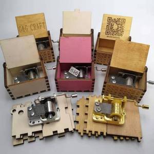 Venta caliente de fábrica caja de música canciones de música cristiana manivela caja de música Jesús me ama - Product Image 5