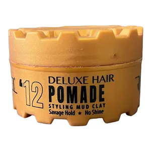 Lilin tanah liat Deluxe produk Styling rambut tahan kuat Produk rambut lilin Pomade merek pribadi 150g DHL penjualan Retro Matte barat uniseks OEM laut