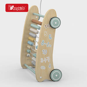 Compteurs de nombres pour enfants Abacus de jouet de comptage de mathématiques <span class=keywords><strong>en</strong></span> <span class=keywords><strong>bois</strong></span> avec roue W12A065 - Product Image 3