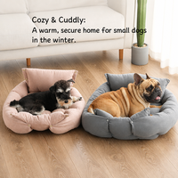 Matelas Ergonomique de Luxe pour Chien, Anti-Anxiété, Classique, Rectangulaire, en Tissu Oxford Doux, Lavable en Machine, Pliable