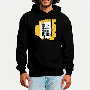 OEM Streetwear pulóver transpirable hombres moda sudaderas con capucha con todo estampado diseño personalizado básico algodón mezclado sudaderas con capucha - Product Image 1