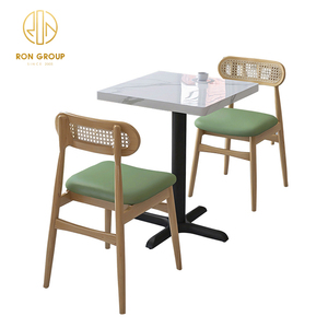 Bộ bàn ghế nhà hàng, quán cà phê, khách sạn, quán ăn nhanh, kiểu dáng hiện đại, chất liệu kim loại, mặt bàn đá cẩm thạch - Product Image 6