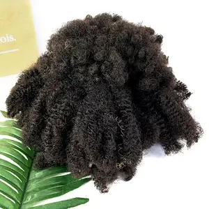 Hot Selling Afro Kinky Bulk Human Hair 12A Brazilian Hair Remy Afro Kinky Bulk Human Hair For Braiding Dreadlock