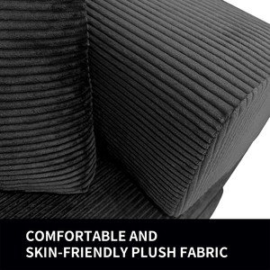 Canapé convertible modulaire en velours Unisofa, style nordique moderne, en forme de L, avec cadre en mousse non gonflable, vente en gros - Product Image 5