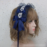 Bandeau de cheveux Lolita japonais doux et élégant en dentelle, blanc, pour cosplay d'anime, accessoire de tête polyvalent pour costumes de cosplay