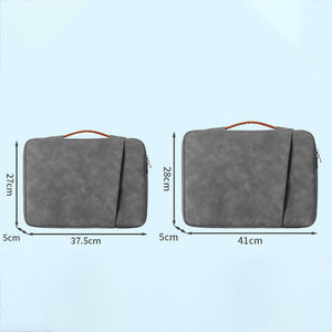 Housse pour ordinateur portable en cuir PU de haute qualité, écologique, unisexe, tendance, 16 pouces, capacité personnalisable, fermeture à poignée, utilisation au bureau - Product Image 6